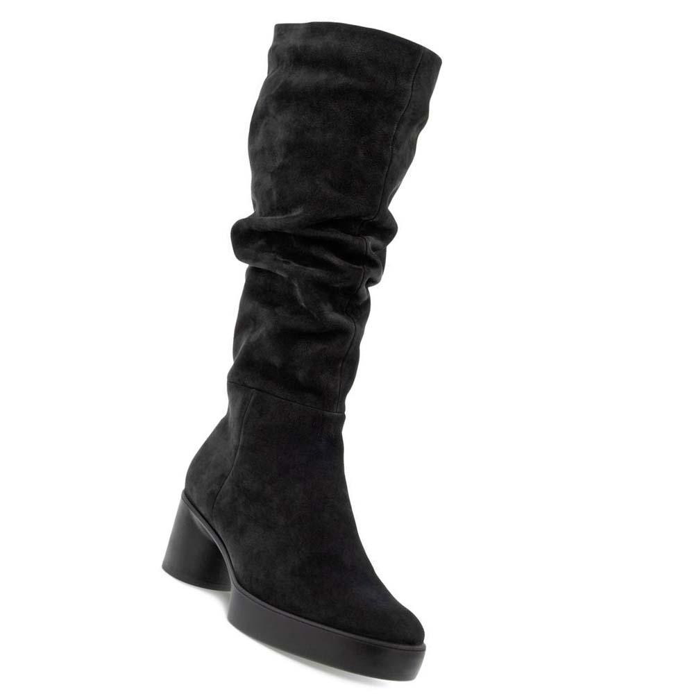 Women's Ecco Shape Sculpted Motion 35 Slouch Boots Black | Canada 34TCE